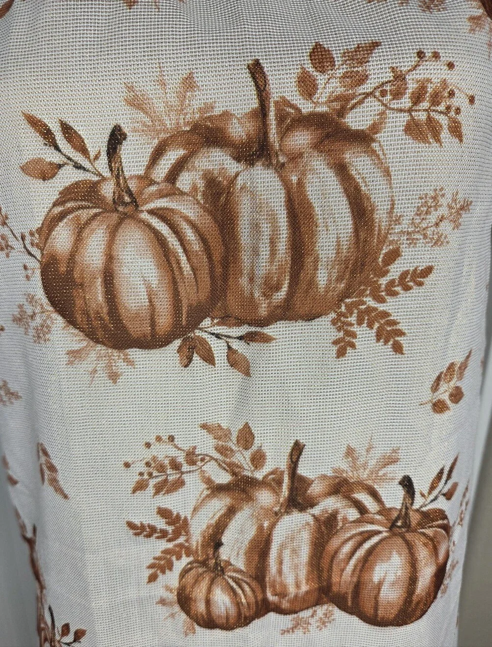 Shabby Chic Pumpkin Kitchen Apron Fall Thanksgiving Halloween